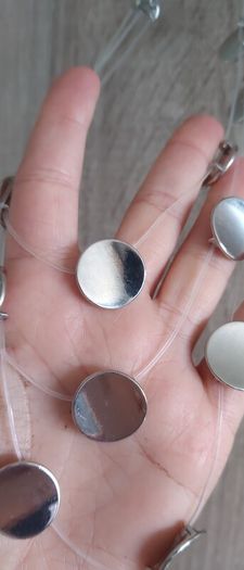 Beautiful  3 layer necklace silver metal zinc alloys