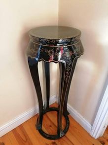 Stunning Antique Chinese Chinoiserie Tall plant/lamp table /Hall stand