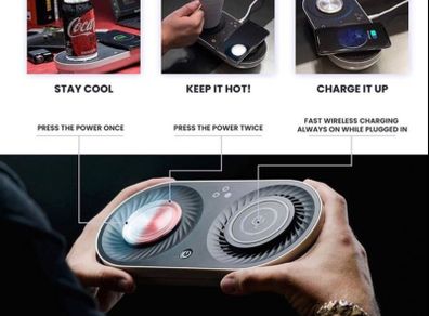 Qi Charger Station - Smart Mug Warmer / Drinks Cooler - Rrp 129 Euro Each - Wholesale Available!