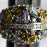 925 Silver Ring Pear Tourmaline Sapphire Natural Gemstone Jewelry Size P - 11,40g Image 9