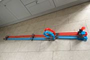 Hot wheels double loop track