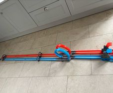 Hot wheels double loop track