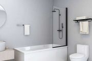Shower Enclosure ESG 68x130 cm Black