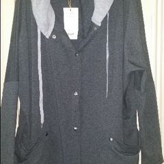 BNWT New season Megi Collection grey hoodie jacket size UK18 EU46 Postage included