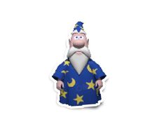 Windows XP Merlin Glossy Stickers 3-Pack