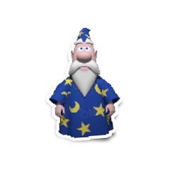 Windows XP Merlin Glossy Stickers 3-Pack