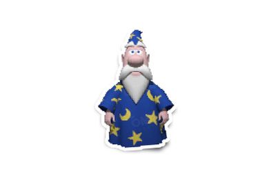 Windows XP Merlin Glossy Stickers 3-Pack