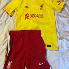 Liverpool boys jersey and shorts