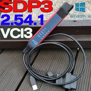 NEWEST SDP3 2.54 VCI3 SCAN Trucks Heavy Duty Diagnostics OBDII Scanner for Scania VCi3 With Activator WIN 10 Unlimited software  cd or more usb