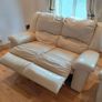 3 + 2 cream leather recliners Image 6