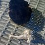 Sterling silver giraffe on Zimbabwean wood, by Patrick Mavros, D18 post 8e Image 6