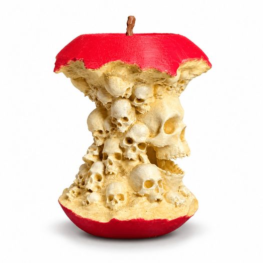 The Forbidden Fruit - 3D - Skull Apple Decor