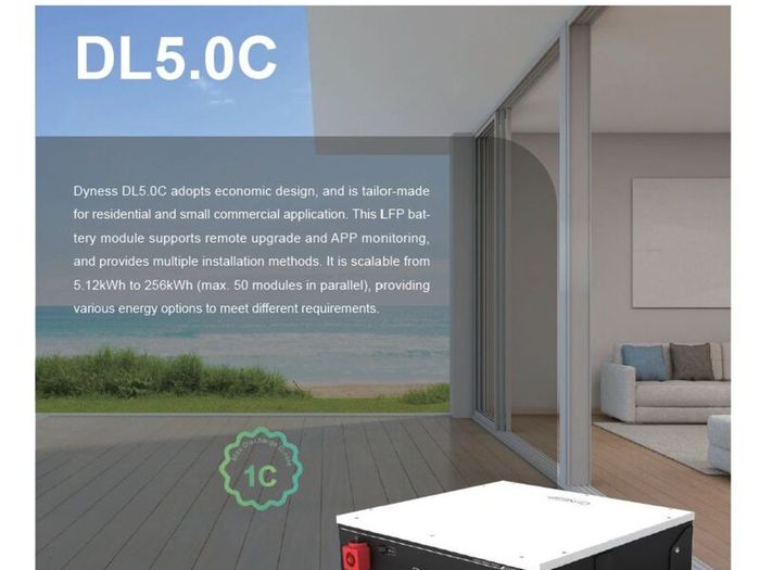 Dyness DL5.0C 5.12kWh LiFePO4 Solar Battery  NEW