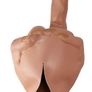 Middle finger Halloween latex mask. Image 3