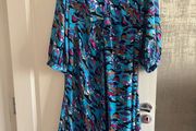 Gallery Blue Patterned Dress