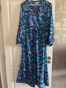 Gallery Blue Patterned Dress