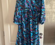 Gallery Blue Patterned Dress