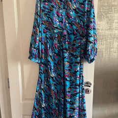 Gallery Blue Patterned Dress