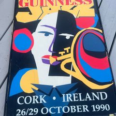 Original Guinness Jazz Poster /Sign from 1990