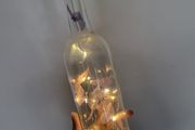Decorative bottle with butterflies and light