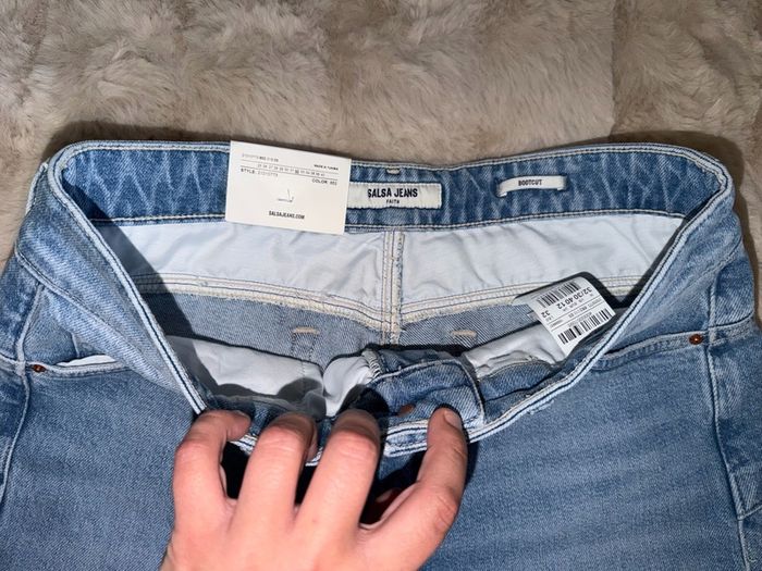 Salsa Jeans Light Blue Wash Faith Push In Bootcut W32 L30 With Tags
