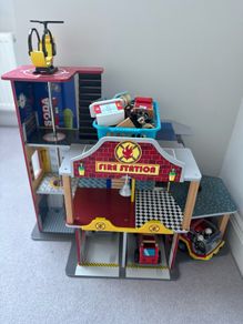 Fire Station and Fire Engine