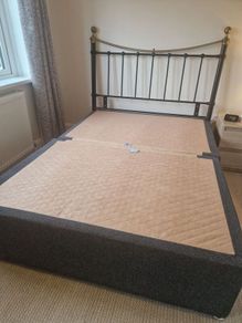 Double 4ft 6 divan bed base with drawers and headboard