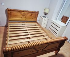 King Size bed frame  mattress, and Double bed with mattress, first see will buy