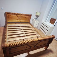 King Size bed frame  mattress, and Double bed with mattress, first see will buy