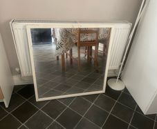 ikea square white mirror