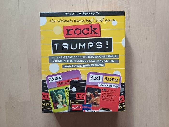 Rock Trumps Family Music Trivia Card Game