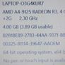 HP 15.6 inch Laptop, Model 15-db0043na,  AMD A4-9125 Radeon R3, 4 Compute Cores 2C + 2G, 2.3GHz, 4GB Ram, 1 Terrabyte Hdd, Windows 10, Microsoft Edge, Chrome and VLC Image 2