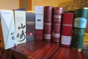 Whiskey Boxes x 8, Irish, Scottish, Japanese (price is for set)