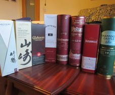 Whiskey Boxes x 8, Irish, Scottish, Japanese (price is for set)