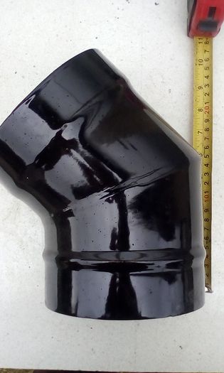 45 Degree Bend Stove Flue Mi-Flue Gloss 6'' 150mm BRAND NEW