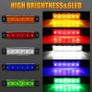 5pcs 9.65cm 6 LED Front Rear Side Marker Image 3