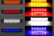 5pcs 9.65cm 6 LED Front Rear Side Marker