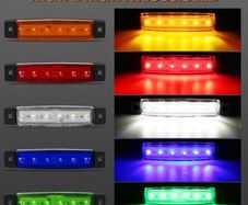 7 euros for 5pcs 9.65cm 6 LED Front Rear Side Marker