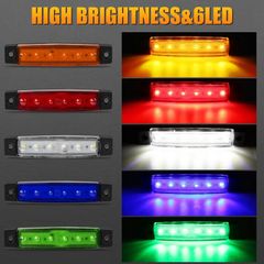 7 euros for 5pcs 9.65cm 6 LED Front Rear Side Marker