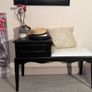 Solid Wood Entryway Set Hallway Bench & Mirror Image 3