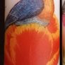 Brand new decorative spring easter white decoupage pillar candle set birds flowers Image 4