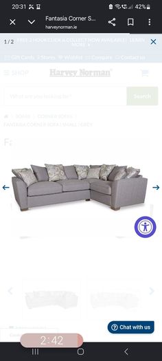 Harvey Norman Fantasia Corner Sofa