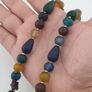 Antique African Style Mix MultiColor Glass Beads Necklace Image 7