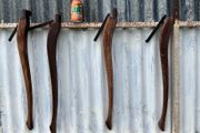 4 Old table legs
