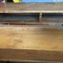 Vintage double school desk and chair Image 3