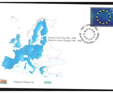 2006 Ireland 20th Anniversary of The European Union Flag Commemorative Stamp An Post First Day Cover (FDC)