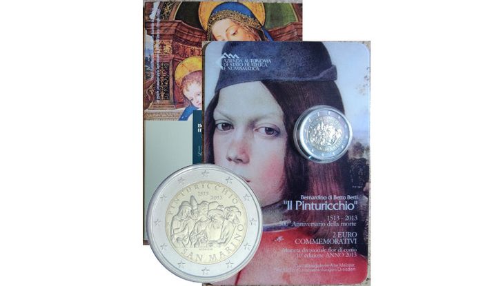 San Marino 2 Euro Brilliant Uncirculated Coin 2013 - Pinturicchio