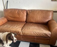 Leather sofa: FREE!
