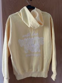 New Lemon White Fox Hoodie  XXS