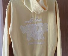 New Lemon White Fox Hoodie  XXS